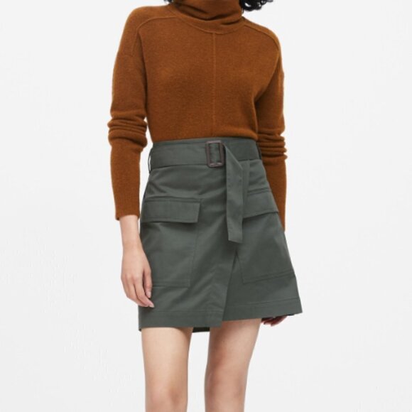BANANA REPUBLIC | Utility Wrap Skirt Belted | Sz. 8 - Picture 1 of 10